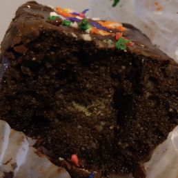 Chocolate cake with MOLD in the middle Chocolate cake with MOLD in the middle