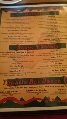 Menu photo 2 El Tapatio Restaurant Sedalia, MO Menu photo 2 El Tapatio Restaurant Sedalia, MO