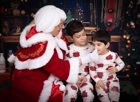 Santa Phil and Mrs Claus