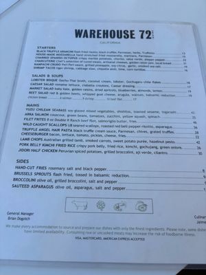 Menu photo 7 Warehouse 72 Irvine, CA Menu photo 7 Warehouse 72 Irvine, CA