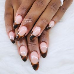 H & L Nails Lounge - Almond French nails
