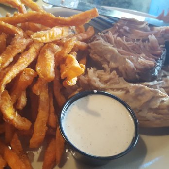 Sparky's Garage II - Pulled pork and sweet potato fries - American Near Me - Butte, Montana