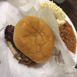 Sliced Brisket Sandwich