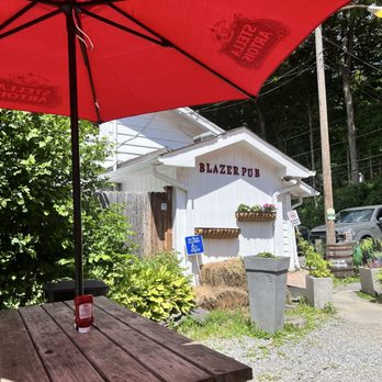 The Blazer Pub - Where we sat outside - Burgers Near Me - North Salem, New York