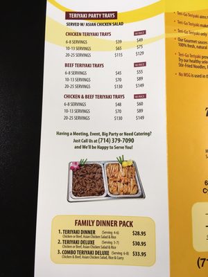 Menu photo 4 TERI-GO Teriyaki Cypress, CA