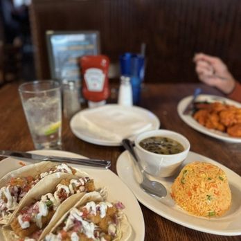 The Cornerstone Restaurant & Bar - Baja fish tacos, black beans, and rice. - Bars Near Me - Hillsdale, New Jersey The Cornerstone Restaurant & Bar - Baja fish tacos, black beans, and rice. - Bars Near Me - Hillsdale, New Jersey
