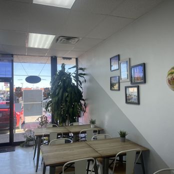 T-Pioca - a table and chairs in a restaurant - Bubble Tea Near Me - San Antonio, Texas
