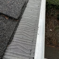 Next Level Gutters and Roofs - Check out that gutter that's never going to get anything inside of it ever again!