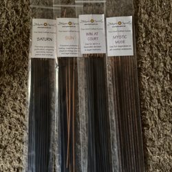 Mystic Spirit Metaphysical Shoppe - Just four of the plethora of incense the make/carry