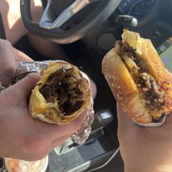 S & J Mobile Cafe - Breakfast burrito and smash burger