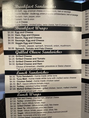 Menu photo 4 Mister Q Cafe Boston, MA
