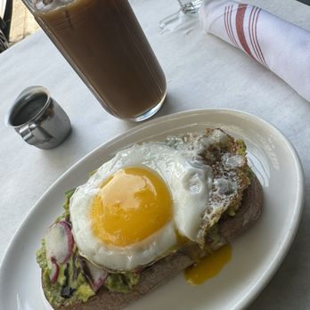 Virginia's - Avocado toast with egg - American Near Me - New York, New York Virginia's - Avocado toast with egg - American Near Me - New York, New York
