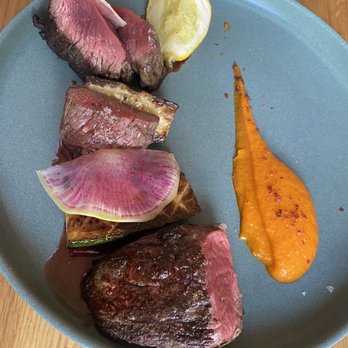 Toogie’s Table - Wagyu with sweet potato purée - New American Near Me - Bardstown, Kentucky Toogie’s Table - Wagyu with sweet potato purée - New American Near Me - Bardstown, Kentucky