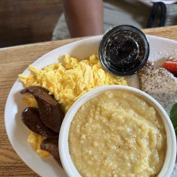 Peaches Lewis - Jim Cade Breakfast with sausage - Southern Near Me - Brooklyn, New York Peaches Lewis - Jim Cade Breakfast with sausage - Southern Near Me - Brooklyn, New York