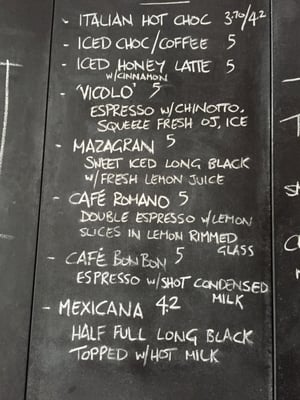 Menu photo 1 Vicolo Sydney, NSW Menu photo 1 Vicolo Sydney, NSW