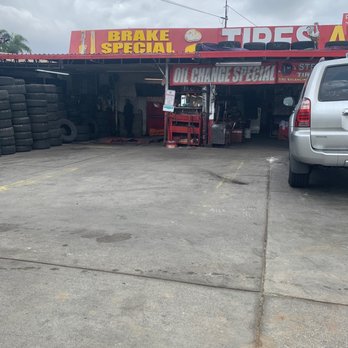 Steven's Tires & Auto Repair - My car and the shop background. - Auto Repair Near Me - Whittier, California
