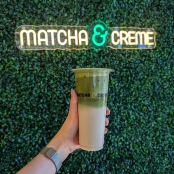 Matcha & Creme - Cardamon Matcha Latte - Cafes Near Me - Dallas, Texas