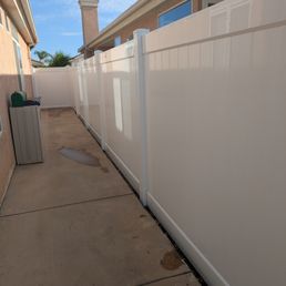 West side of fence West side of fence