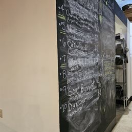 a blackboard with a list of beers a blackboard with a list of beers