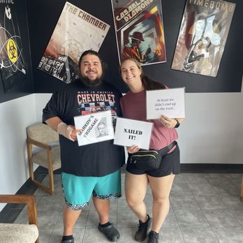 Escape The Place - Post exit photo! - Escape Games Near Me - Fountain, Colorado Escape The Place - Post exit photo! - Escape Games Near Me - Fountain, Colorado