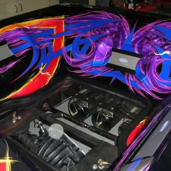 Tint World - Custom work is one of our pleasures. Wild paint and plexi floor to show off the trick airbag setup - Auto Detailing Near Me - Fremont, California Tint World - Custom work is one of our pleasures. Wild paint and plexi floor to show off the trick airbag setup - Auto Detailing Near Me - Fremont, California