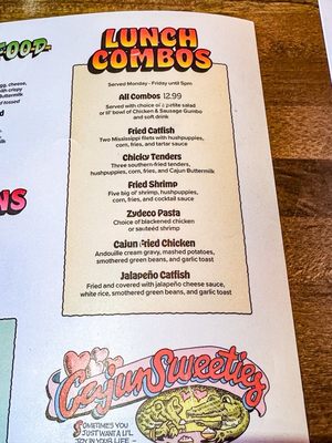 Menu photo 1 Razzoo's Cajun Cafe Concord, NC