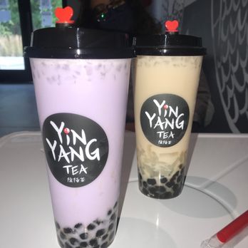 Yin Yang Tea - Taro and almond milk tea - Bubble Tea Near Me - Nashville, Tennessee Yin Yang Tea - Taro and almond milk tea - Bubble Tea Near Me - Nashville, Tennessee