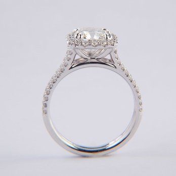 Gale Diamonds Chicago - 1.50ct Oval Halo Ring - Jewelry Near Me - Chicago, Illinois Gale Diamonds Chicago - 1.50ct Oval Halo Ring - Jewelry Near Me - Chicago, Illinois