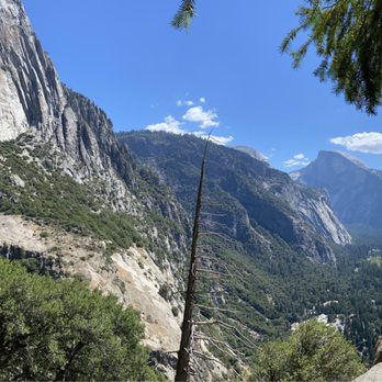 Yosemite Falls - Panoramic half way up - Hiking Near Me - Yosemite, California