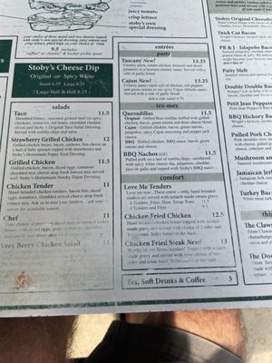 Menu photo 1 Stoby's Restaurant Conway, AR Menu photo 1 Stoby's Restaurant Conway, AR