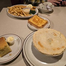 $10.25 Chicken Pot Pie, $16.95 Catfish Dinner $10.25 Chicken Pot Pie, $16.95 Catfish Dinner