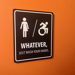 Uptown Cafe - Gender neutral bathroom
