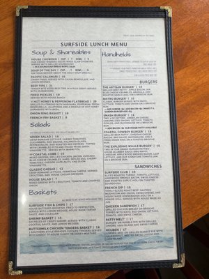 Menu photo 1 Surfside Bistro Florence, OR Menu photo 1 Surfside Bistro Florence, OR