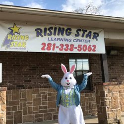 Rising Star Learning Center - Surprise Visit from Easter Bunny...!!
