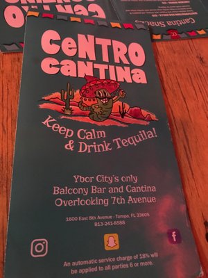 Menu photo 2 Centro Cantina Tampa, FL