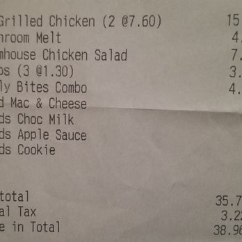 Potbelly - Lunch 8/7/18. $38.96. - Sandwiches Near Me - Wheeling, Illinois