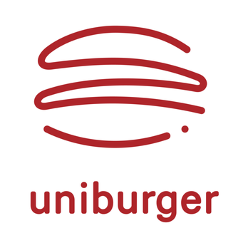 Uniburger - The Uniburger logo features a stylized burger icon made of simple curved red lines above the lowercase word "uniburger" in a ... - Burgers Near Me - Montreal, Quebec