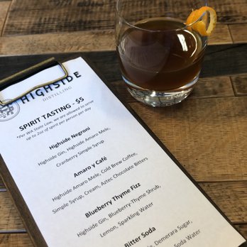 Highside Distilling - Highside Negroni - so good!! - Distilleries Near Me - Bainbridge Island, Washington