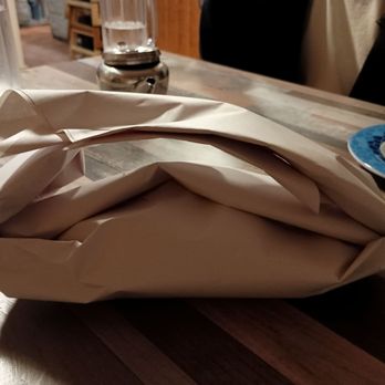 Moby Dick - Leftovers come wrapped in the shape of a fish - Seafood Near Me - White Rock, British Columbia