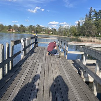 Forest Lake Restaurant - Fishing dock down below - Nightlife Near Me - Grand Rapids, Minnesota