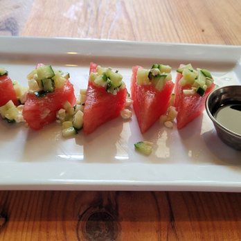 Inspiration Kitchens - watermelon salad,mint cucumber, feta balsamic - New American Near Me - Chicago, Illinois Inspiration Kitchens - watermelon salad,mint cucumber, feta balsamic - New American Near Me - Chicago, Illinois