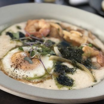Neptune's - Shrimp and grits..... again not your typical but it was good. - New American Near Me - Alameda, California Neptune's - Shrimp and grits..... again not your typical but it was good. - New American Near Me - Alameda, California