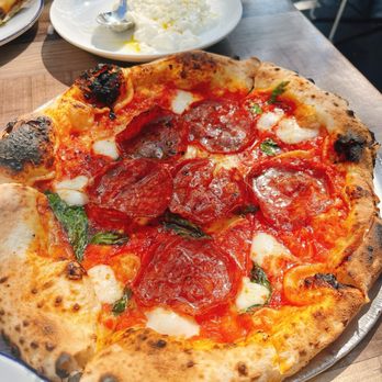 Roberta's - Recommend pizza. Spicy and sweet pepperoni pizza - Pizza Near Me - Culver City, California
