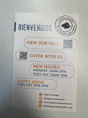 Menu photo 1 Las Guerreras Oakland, CA Menu photo 1 Las Guerreras Oakland, CA