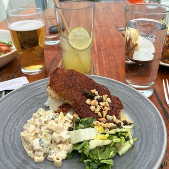 Duke's La Jolla - Panko Sauteed Macnut and Herb Crusted Fresh Fish. Good portions and excellent flavor. Plus a beautiful view of the Pacific Ocean. - New American Near Me - La Jolla, California Duke's La Jolla - Panko Sauteed Macnut and Herb Crusted Fresh Fish. Good portions and excellent flavor. Plus a beautiful view of the Pacific Ocean. - New American Near Me - La Jolla, California
