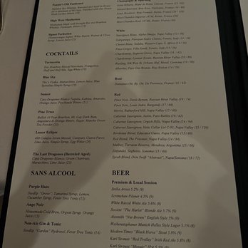 The Grant Grill - Beverage Menu - Diners Near Me - San Diego, California The Grant Grill - Beverage Menu - Diners Near Me - San Diego, California