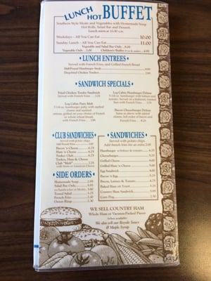 Menu photo 7 Smoky's Pancake Cabin Pigeon Forge, TN