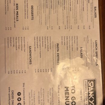 Spanky's Pizza - 7/23 menu - Pizza Near Me - Pasadena, Texas Spanky's Pizza - 7/23 menu - Pizza Near Me - Pasadena, Texas