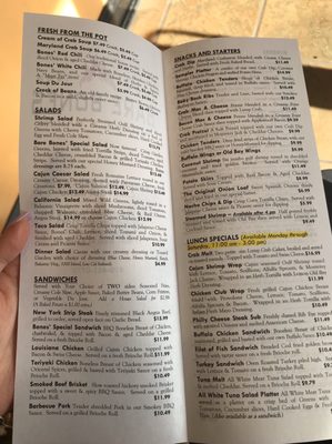 Menu photo 8 Bare Bones Grill and Bar Ellicott City, MD