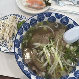 Brisket pho. Sharable with the amount of noodles and meat they put